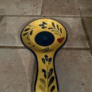 Baum Brothers Blue Floral Collection Spoon Rest